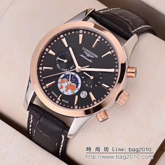 LONGINES浪琴 多功能新款 精品男士腕表 WSS0023